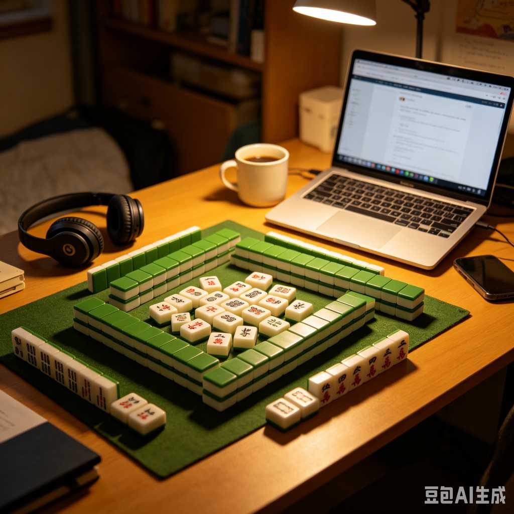 gradient pink mahjong tiles